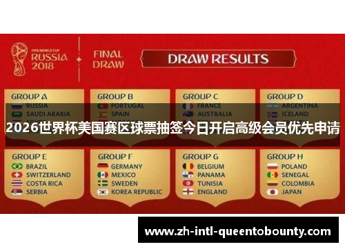 2026世界杯美国赛区球票抽签今日开启高级会员优先申请